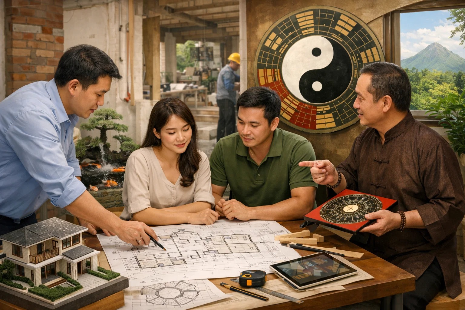 Thi công thiết kế nhà ở có cần xem xét yếu tố phong thủy hay không