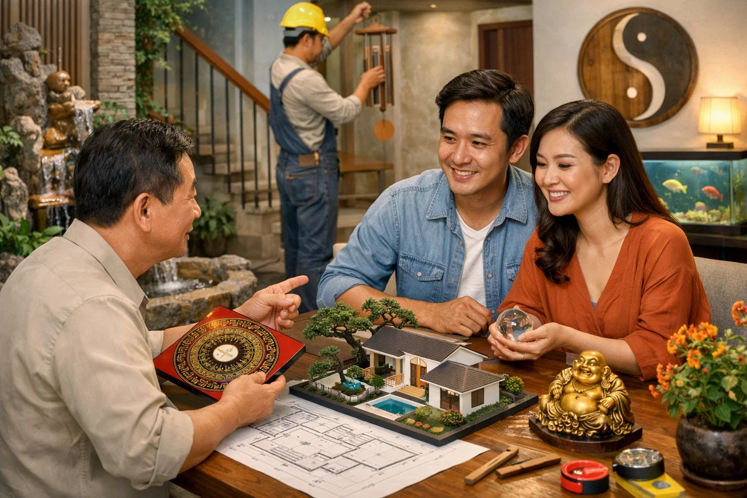 Áp dụng phong thủy trong thi công thiết kế nhà ở sao cho linh hoạt và thực tế