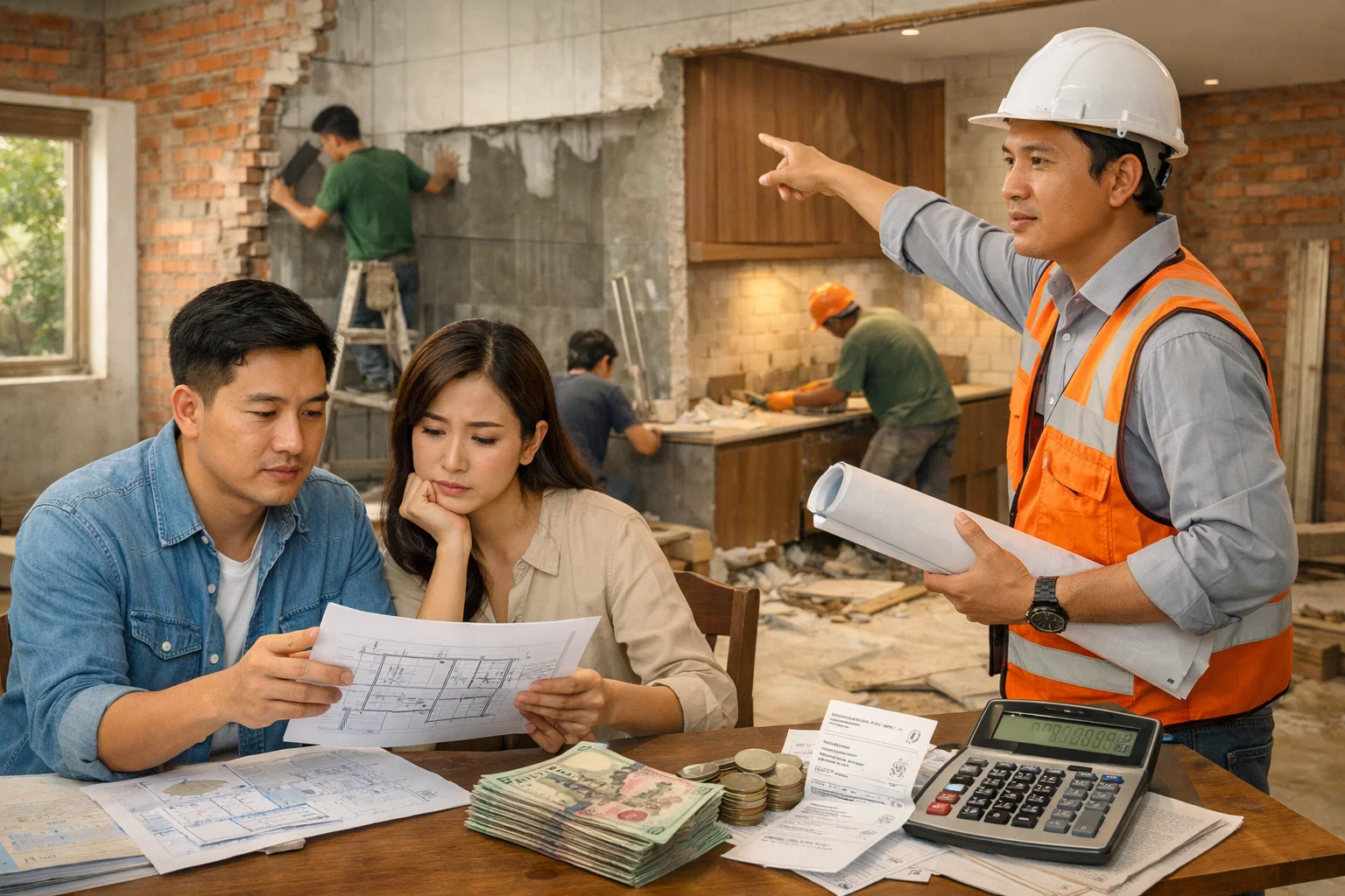 Chi phí phát sinh do thay đổi thiết kế trong quá trình thi công