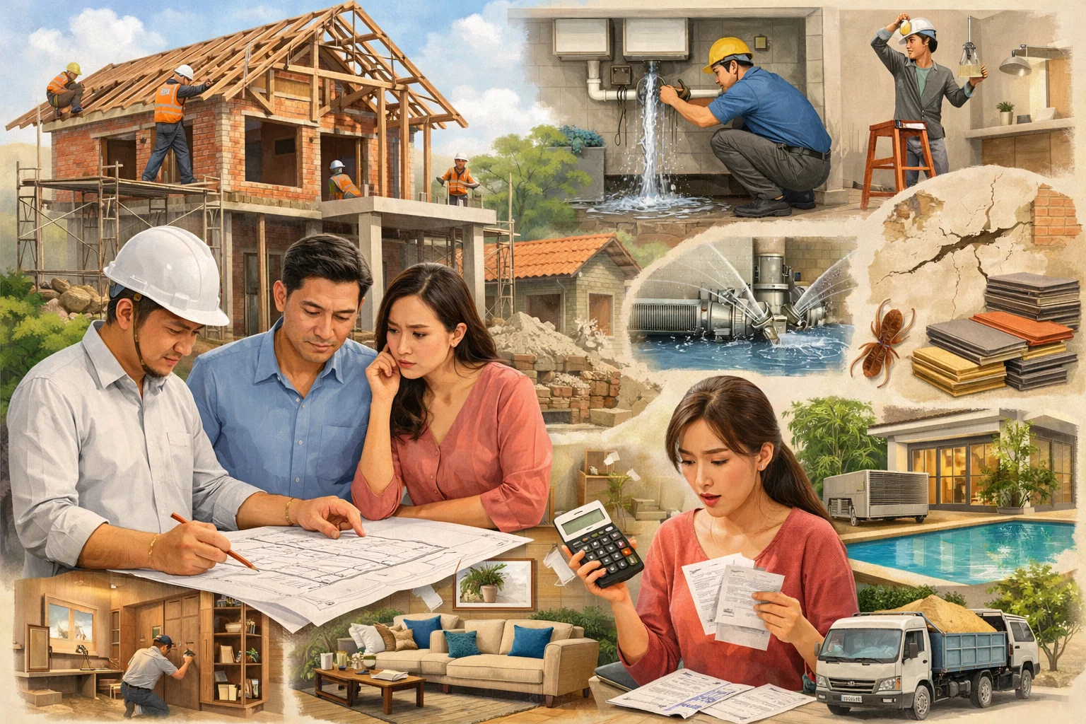 Thi công thiết kế nhà ở và những chi phí phát sinh thường bị xem nhẹ